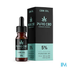 Afbeelding in Gallery-weergave laden, Pure Cbd 250mg Cbn 500mg Oil Full Spectrum 5% 10ml