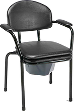 Afbeelding in Gallery-weergave laden, Toiletstoel Zwart/anthraciet 9062 Vermeiren