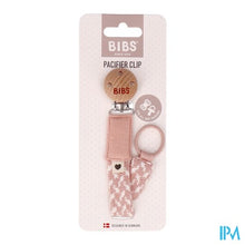 Afbeelding in Gallery-weergave laden, Bibs Fopspeenketting Braided Blush&ivory