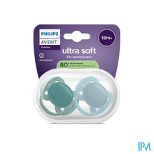 Load image into Gallery viewer, Philips Avent Fopspeen +18m Soft Blauw/groen 2