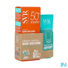 Afbeelding in Gallery-weergave laden, Svr Sleeve Sun Secure Cr Spf50+ +a/sun 50ml Gratis