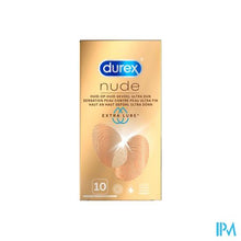 Load image into Gallery viewer, Durex Nude Extra Lube Condoms 10