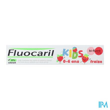 Afbeelding in Gallery-weergave laden, Fluocaril Tandpasta Kids Aardbei 0-6j 75ml