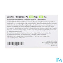 Load image into Gallery viewer, Diosmine+hesperidine Ab 450mg+50mg Filmomh Tabl 90