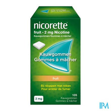 Afbeelding in Gallery-weergave laden, Nicorette Fruit Kauwgom Suikervrij 105x2mg