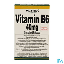 Afbeelding in Gallery-weergave laden, Altisa Vit B6 40mg Sustained Release Tabl 90