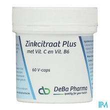 Afbeelding in Gallery-weergave laden, Zinkcitraat Plus Caps 60 Deba