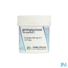 Load image into Gallery viewer, Ijzebisglycinaat 45mg + Vit C 180mg V-caps 60 Deba