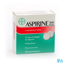Afbeelding in Gallery-weergave laden, Aspirine 500mg Comp Eff 36