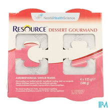 Load image into Gallery viewer, Resource Dessert Gourmand Aardbei 4x125g 12311130