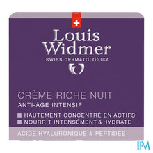 Afbeelding in Gallery-weergave laden, Widmer Iaa Rijke Nachtcreme Parf Pot 50ml