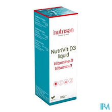 Afbeelding in Gallery-weergave laden, Nutrivit D3 Liquid 100ml Nutrisan
