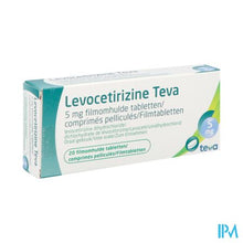 Afbeelding in Gallery-weergave laden, Levocetirizine Teva 5mg Filmomh Tabl 20 X 5mg