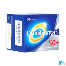 Load image into Gallery viewer, Omnibionta3 50+ Multivitamines Vitaliteit met Ginseng (30 tabletten)