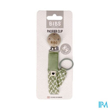 Afbeelding in Gallery-weergave laden, Bibs Fopspeenketting Braided Sage&ivory
