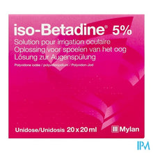 Afbeelding in Gallery-weergave laden, Iso Betadine Sol Oculaire-spoelen Oog 20udx20ml 5%