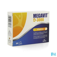 Load image into Gallery viewer, Megavit D-3000 Caps 30