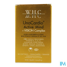 Afbeelding in Gallery-weergave laden, UnoCardio Active Mind + Vision Complex Softgels 30