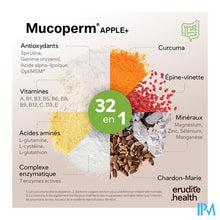 Afbeelding in Gallery-weergave laden, Mucoperm Apple+ 60 ZAKJES 240G