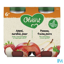 Afbeelding in Gallery-weergave laden, Olvarit Fruit Appel Aardbei 2x200g 6m61