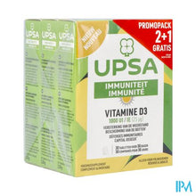 Afbeelding in Gallery-weergave laden, Upsa Vitamine D3 Tabl 3x30