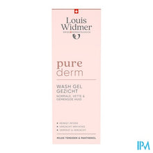 Load image into Gallery viewer, Widmer Purederm Wash Gel Gezicht 125ml