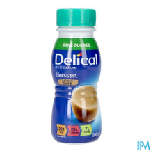 Afbeelding in Gallery-weergave laden, Delical Melkdrank Z/suiker Koffie 4x200ml