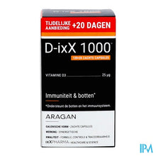 Afbeelding in Gallery-weergave laden, D-ixx 1000 Softcaps 120 + Softcaps 20 Gratis