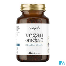 Load image into Gallery viewer, Soria Vegan Omega 3 Dha + Ala Softgels 60