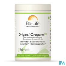 Load image into Gallery viewer, Oregano Ess Olie Bio Be Life Caps 60