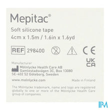 Charger l'image dans la galerie, Mepitac Zachte Fixatietape Sil 4cmx1,5m 1 298400