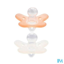 Afbeelding in Gallery-weergave laden, Difrax Fopspeen Natural 0-6m 2pack Wit/roze