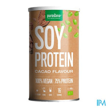 Afbeelding in Gallery-weergave laden, Purasana Vegan Soy Protein Cacao Pdr 400g
