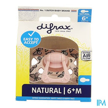 Afbeelding in Gallery-weergave laden, Difrax Fopspeen Natural 6m+ Girl