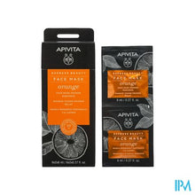 Afbeelding in Gallery-weergave laden, Apivita Express Beauty Face Mask Orange Rad. 2x8ml