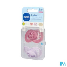Load image into Gallery viewer, Mam Fopspeen Original Pure Siliconen 6-16m Meisje