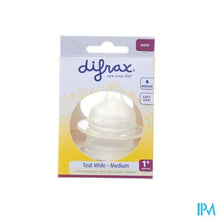 Afbeelding in Gallery-weergave laden, Difrax Flessenspeen Natural Wide Medium 676