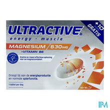Afbeelding in Gallery-weergave laden, Ultractive Magnesium 630mg Comp 60