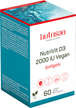 Afbeelding in Gallery-weergave laden, Nutrivit D3 2000 Iu Vegan Softgels 60