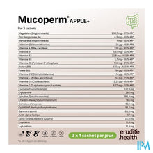 Afbeelding in Gallery-weergave laden, Mucoperm Apple+ 60 ZAKJES 240G