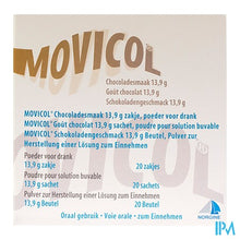 Afbeelding in Gallery-weergave laden, Movicol Chocolade Smaak Zakjes 20 X 13,7g