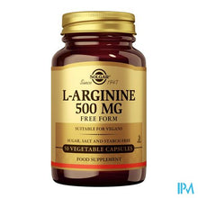 Afbeelding in Gallery-weergave laden, Solgar l-arginine V-caps 50x500mg