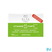 Afbeelding in Gallery-weergave laden, ALFA Vitamine K2 & D3 Forte Softcaps 60 Nf