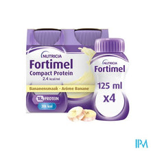 Load image into Gallery viewer, Fortimel Compact Protein 2.4kcal Banaan 4x125ml