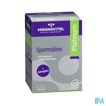 Afbeelding in Gallery-weergave laden, Mannavital Spermidine Platinium V-caps 60