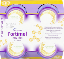 Afbeelding in Gallery-weergave laden, Fortimel Jucy Plus Peer Vlierbloes. 4x200ml 185088