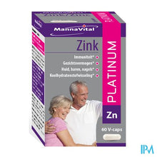 Afbeelding in Gallery-weergave laden, Mannavital Zink Platinum V-caps 60
