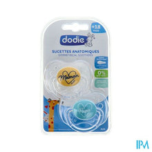 Load image into Gallery viewer, Dodie Fopspeen Anatomisch Silic. +18m Fan A44 2