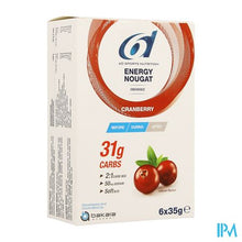 Afbeelding in Gallery-weergave laden, 6d Energy Nougat Cranberry 6 X 35g