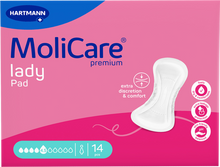 Load image into Gallery viewer, Molicare Premium Lady Pad 4,5 Drops 43x16cm 14